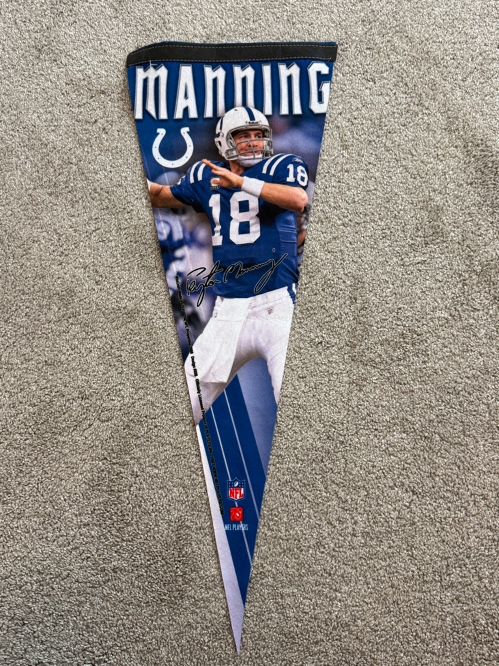 Wincraft Colts Blue White Peyton Manning Pennant